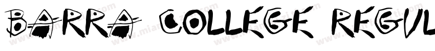 Barra College Regula字体转换